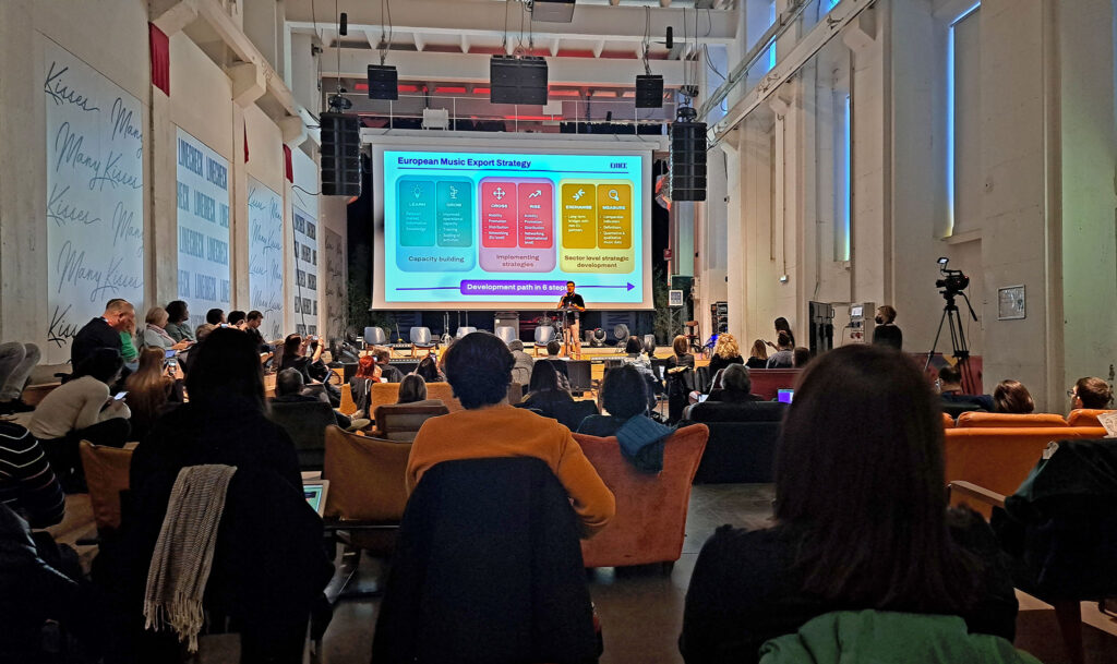 Од сесијата за стратегијата на европската музичка експорт агенција.