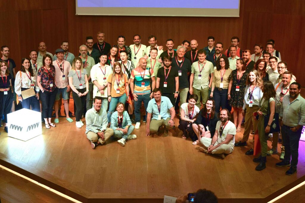 Преставници на стартапите и нивните ментори од HEMI 2023 программата / локација: Атина, Грција / Athens Music Week - мај 2023 / Фотографијата е пренесена од вебсајтот на HEMI музичкиот хаб