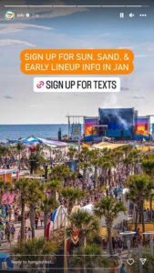 Hangout early lineup in January 2024