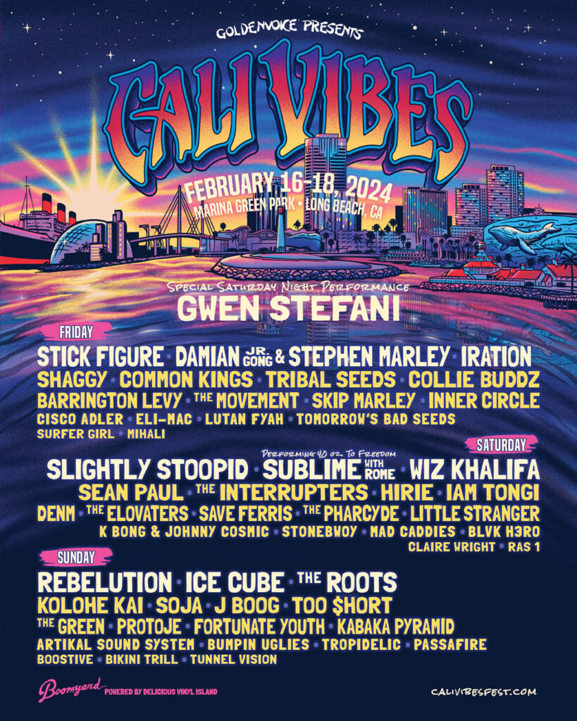 Cali Vibes Lineup 2024 / Photo by Cali Vibes Fest