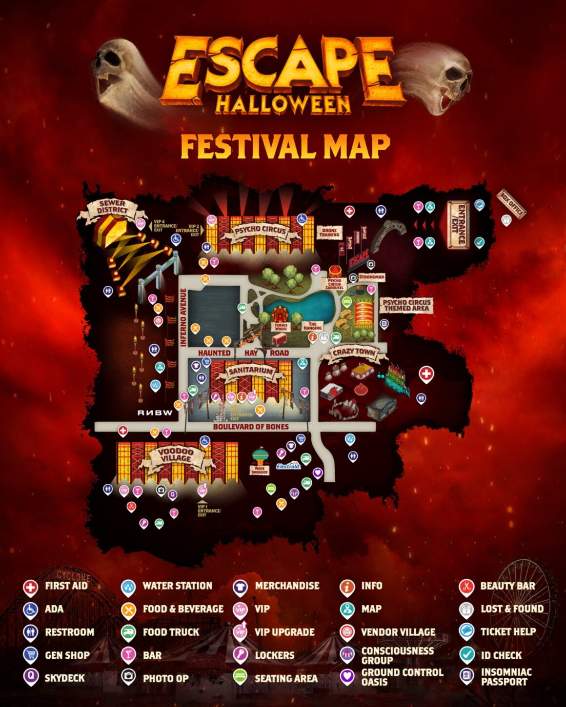 Escape Halloween 2024 Lineup