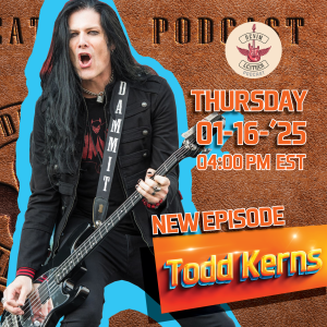 Todd Kerns at Denim and Leather Podcast episode 26 poster