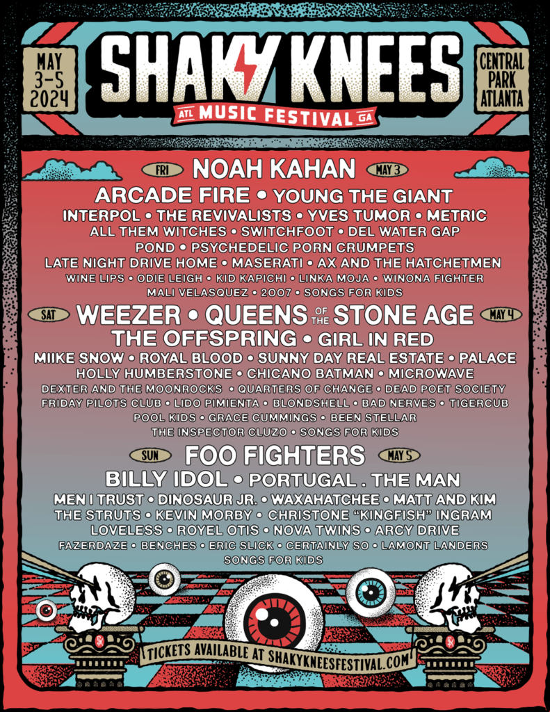 shaky knees 2024 poster lineup