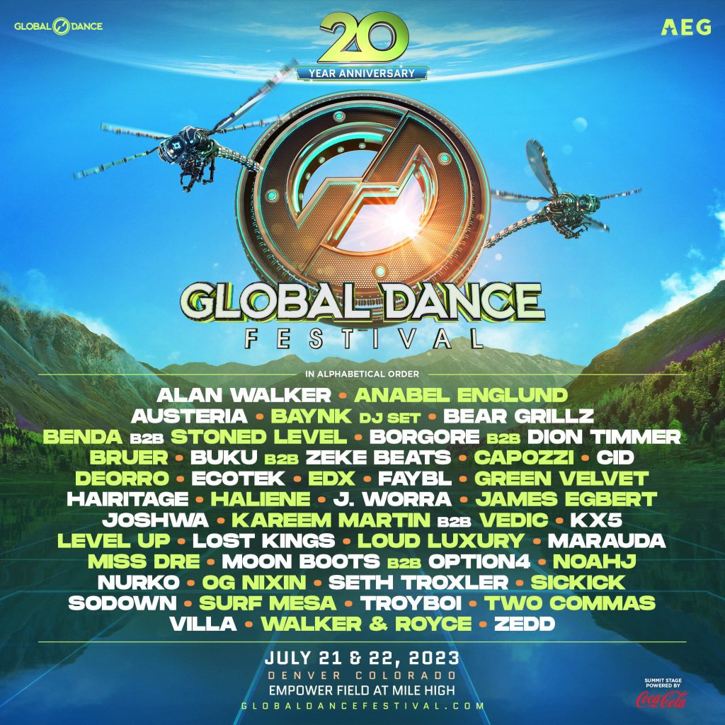 Global Dance festival 2023 Lineup (Poster)