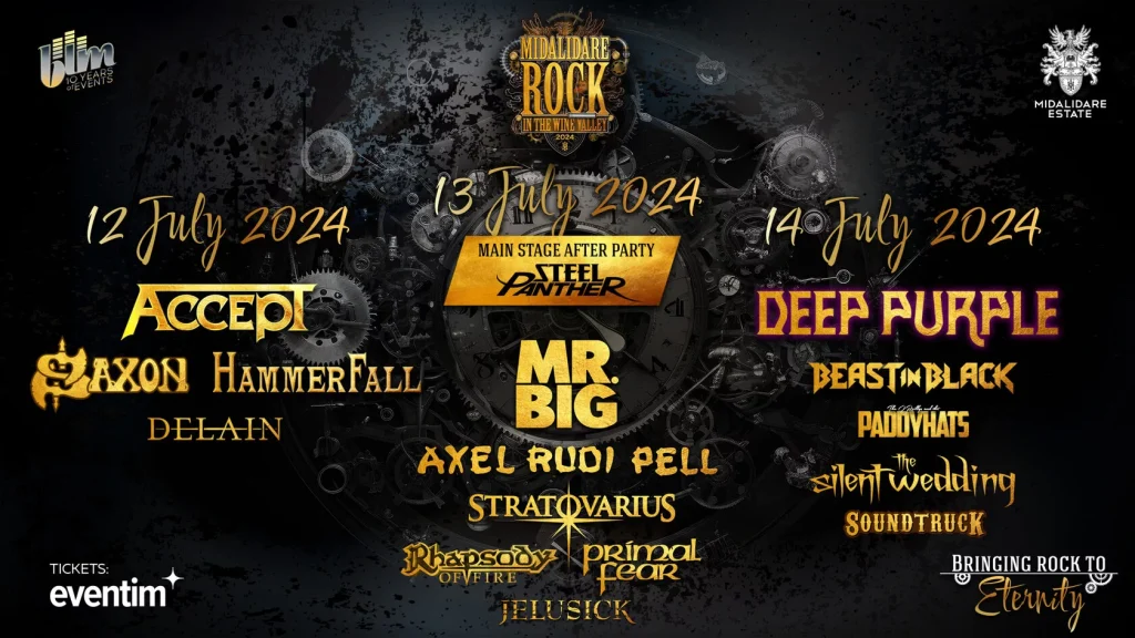 Midalidare Rock Festival Lineup 2024 Poster
