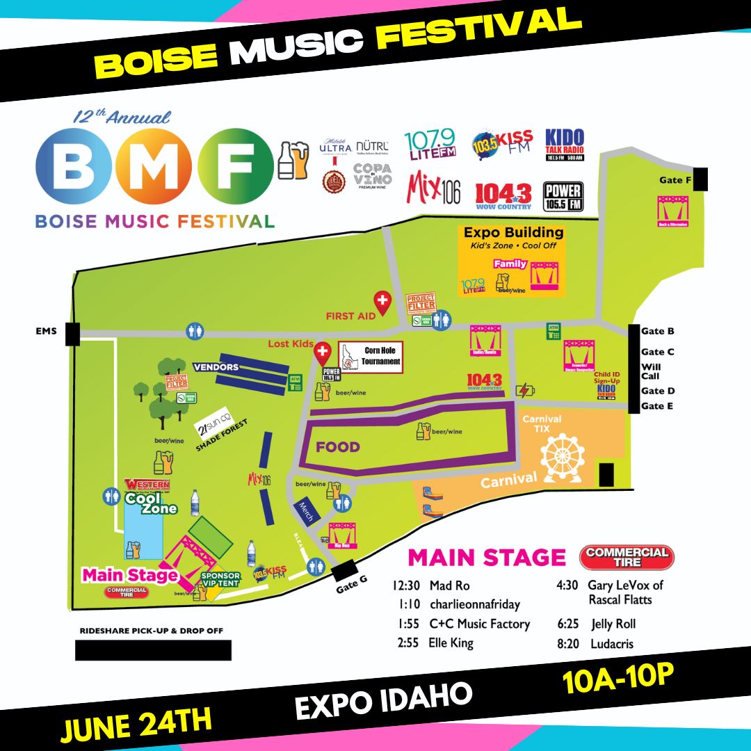 Boise Music Festival 2024 Map