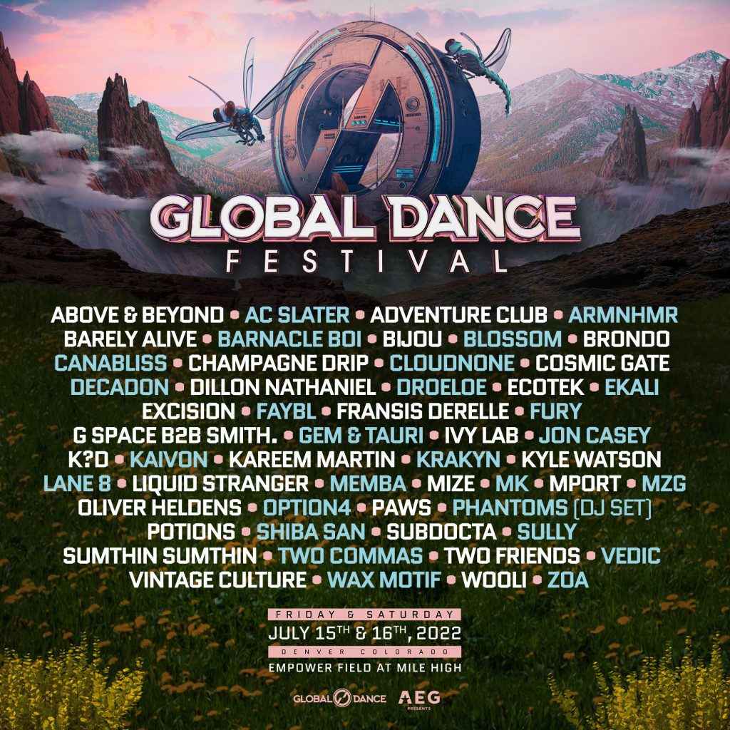 Global Dance festival 2022 Lineup (Poster)