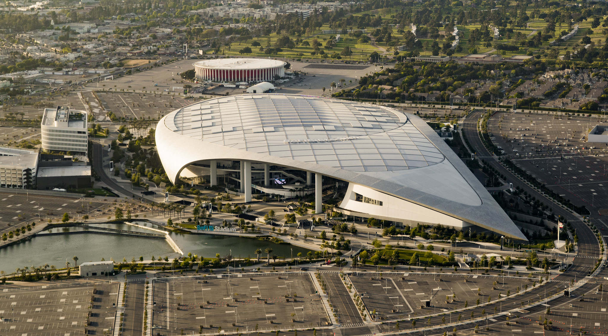 SoFi Stadium aerial view