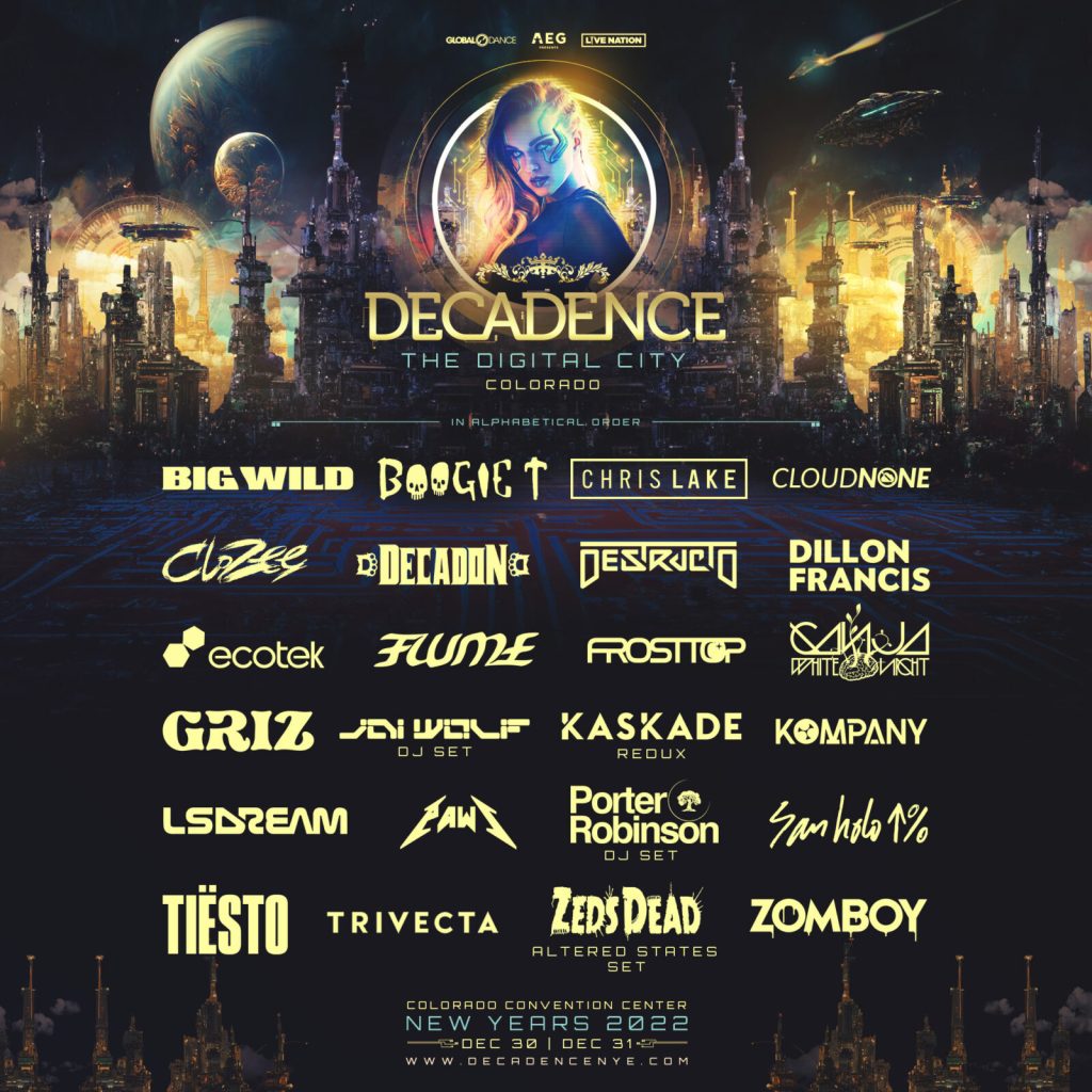 Decadence Colorado 2022 Poster
