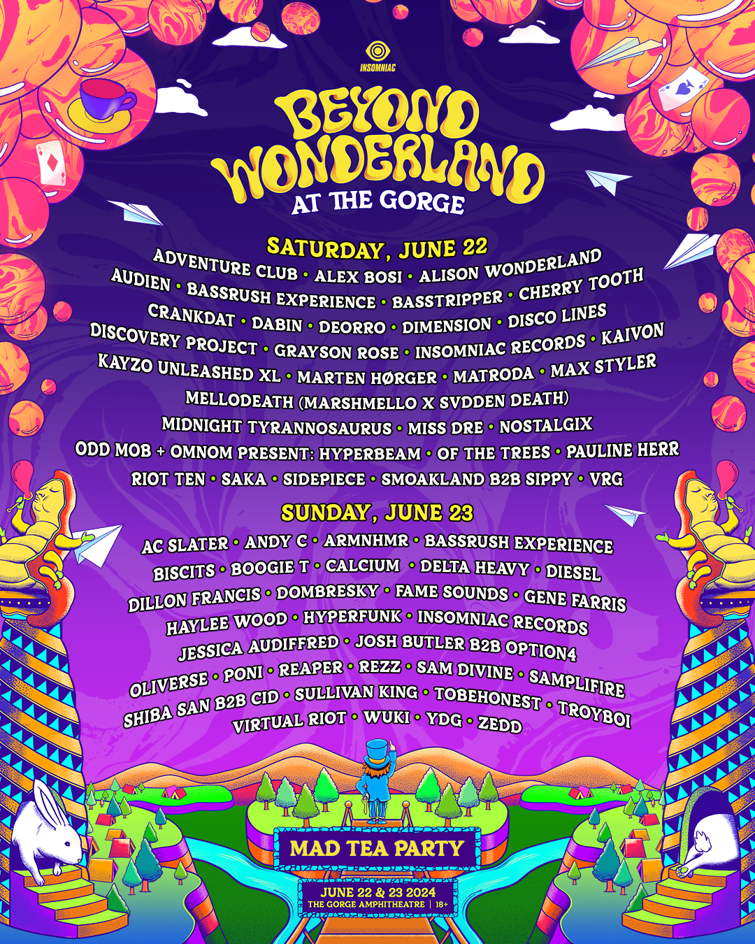 Beyond Wonderland at The Festival 2024 Lineup Music Nonstop Today