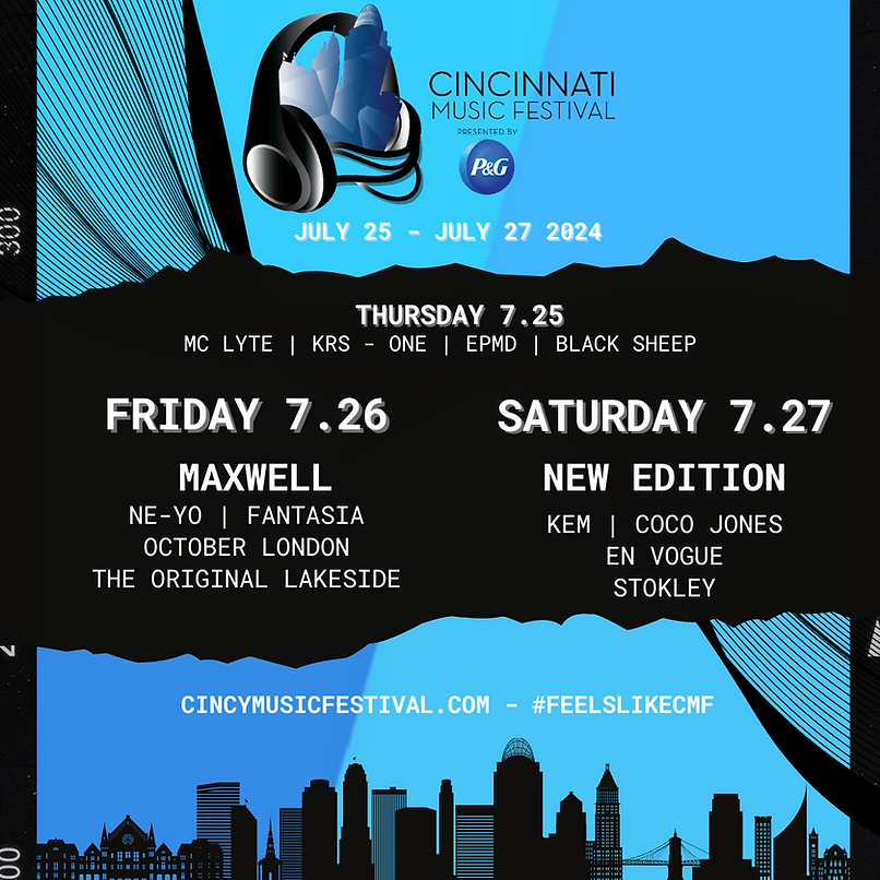Cincinnati Music Festival 2024 Lineup Poster