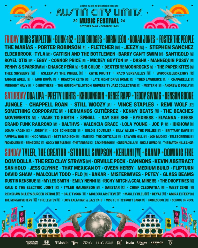 ACL daily lineup poster