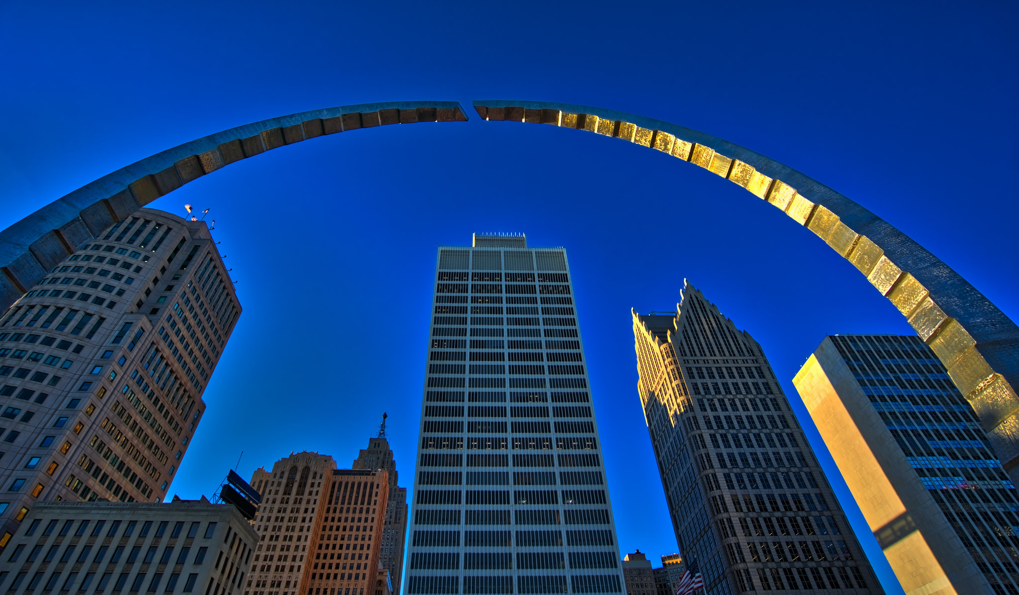 Heart Plaza Arc Detroit Michigan