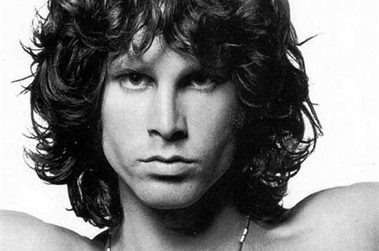 Jim Morrison from the Doors - one of the most popular rock of the 70s bands