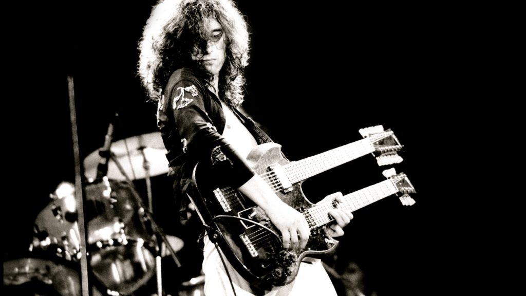 Jimmy Page of Led Zeppelin - one of the most classic rock bands of the 70s