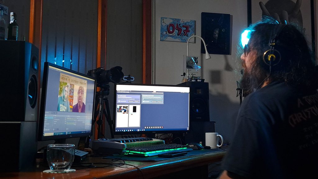 Uros Veljkovic and Russell Pzutto on the Denim and Leather Podcast, Episode 10 / Photo by Vasil Buraliev