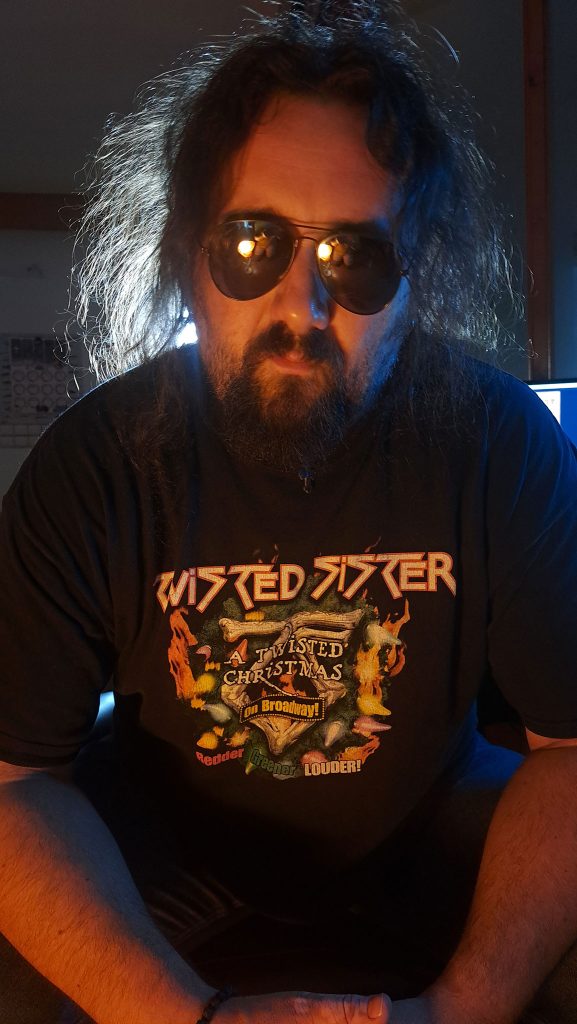 Uros Veljkovic is ready for Jay Jay French, the guest on the 11th episode of the Denim and Leather Podcast. / Photo by Vasil Buraliev