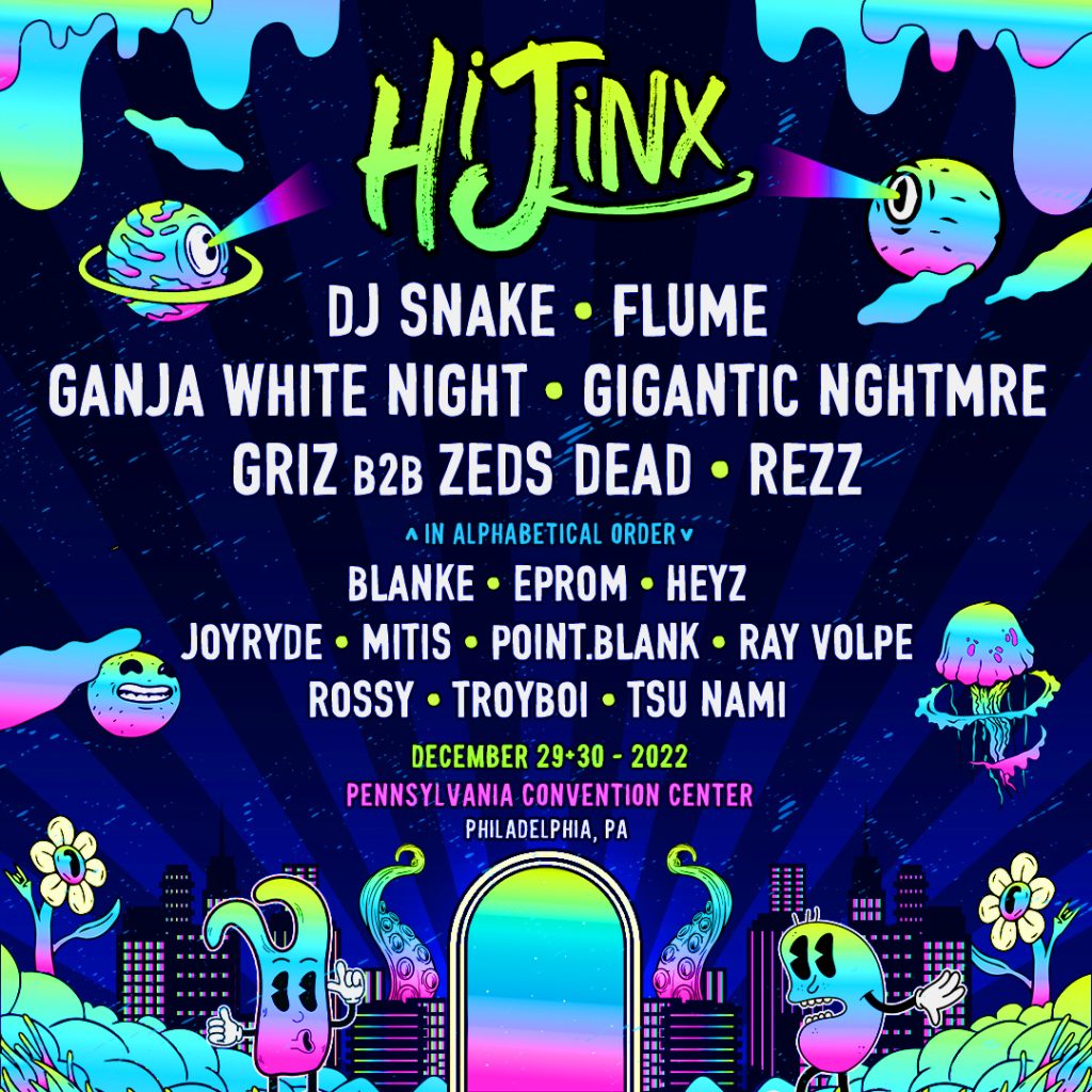 HiJinx 2022 Lineup - poster