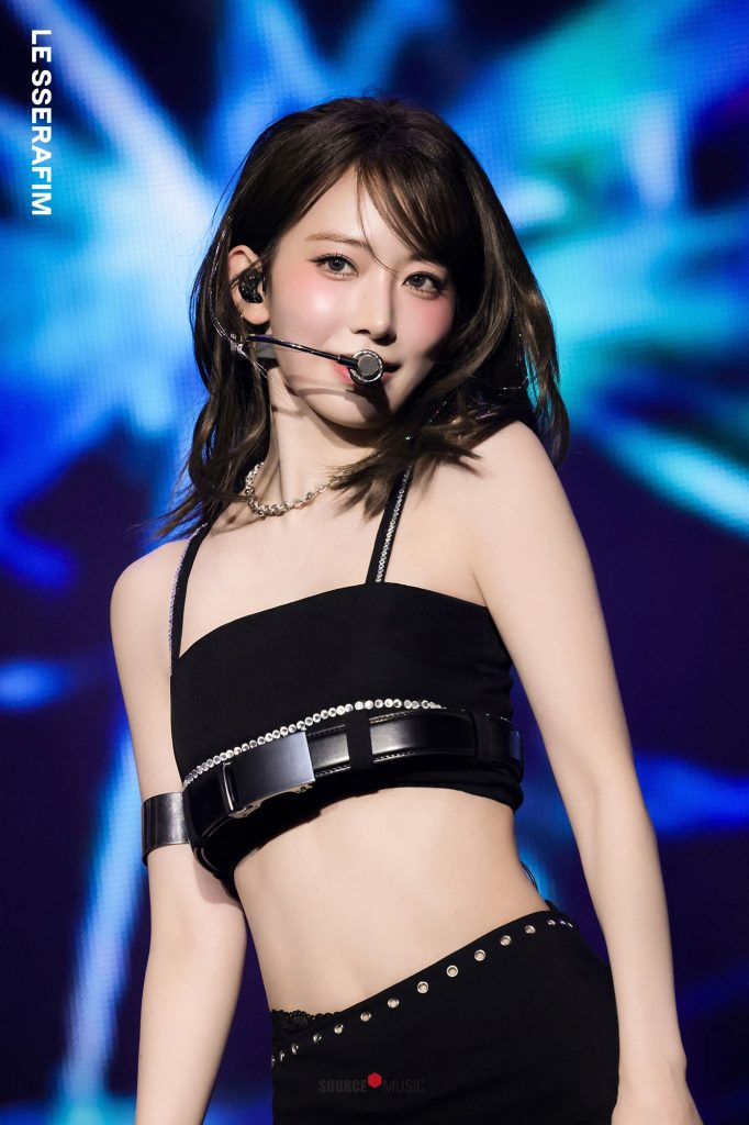 Sakura Miyawaki at the concert in Incheon, South Korea, as part of the "EASY CRAZY HOT" Tour 2025