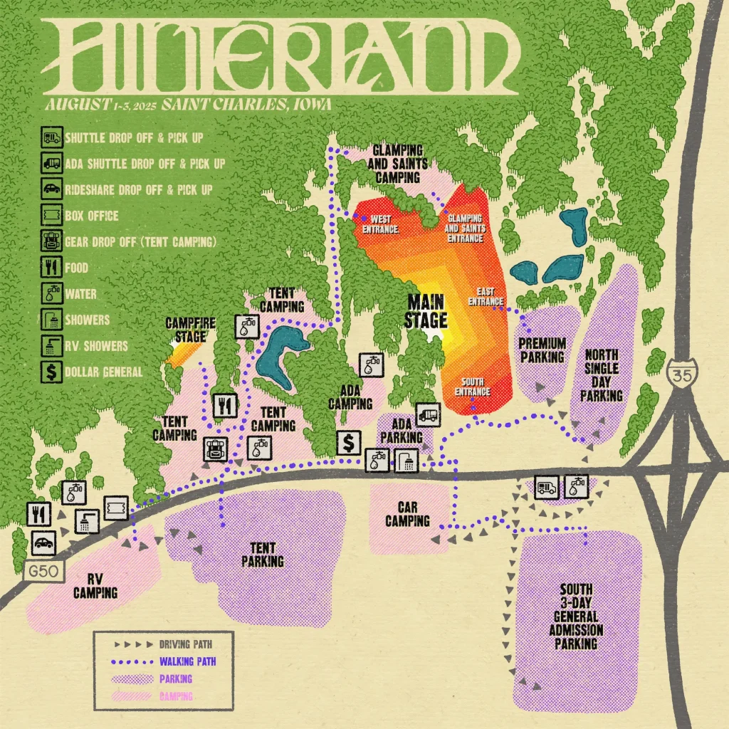 Hinterland festival map