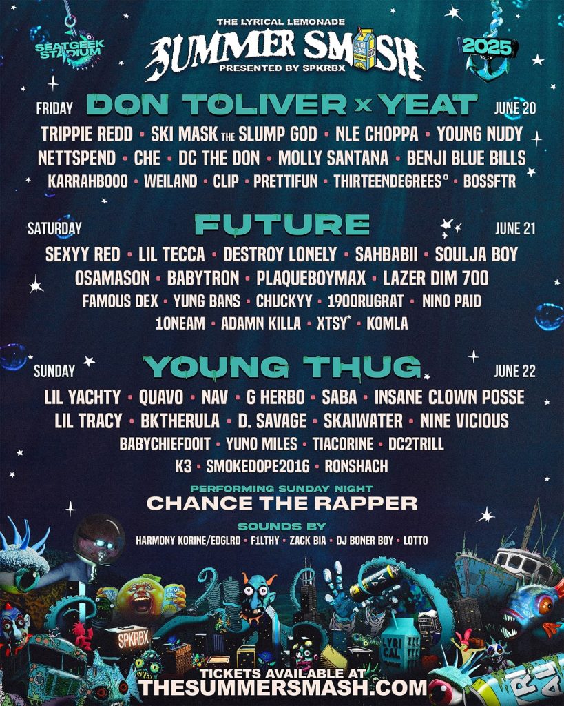 Summer Smash 2025 Lineup Poster