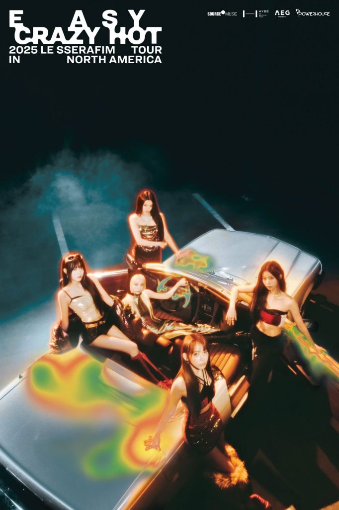 LE SSERAFIM - Easy Crazy Hot Tour in North America poster