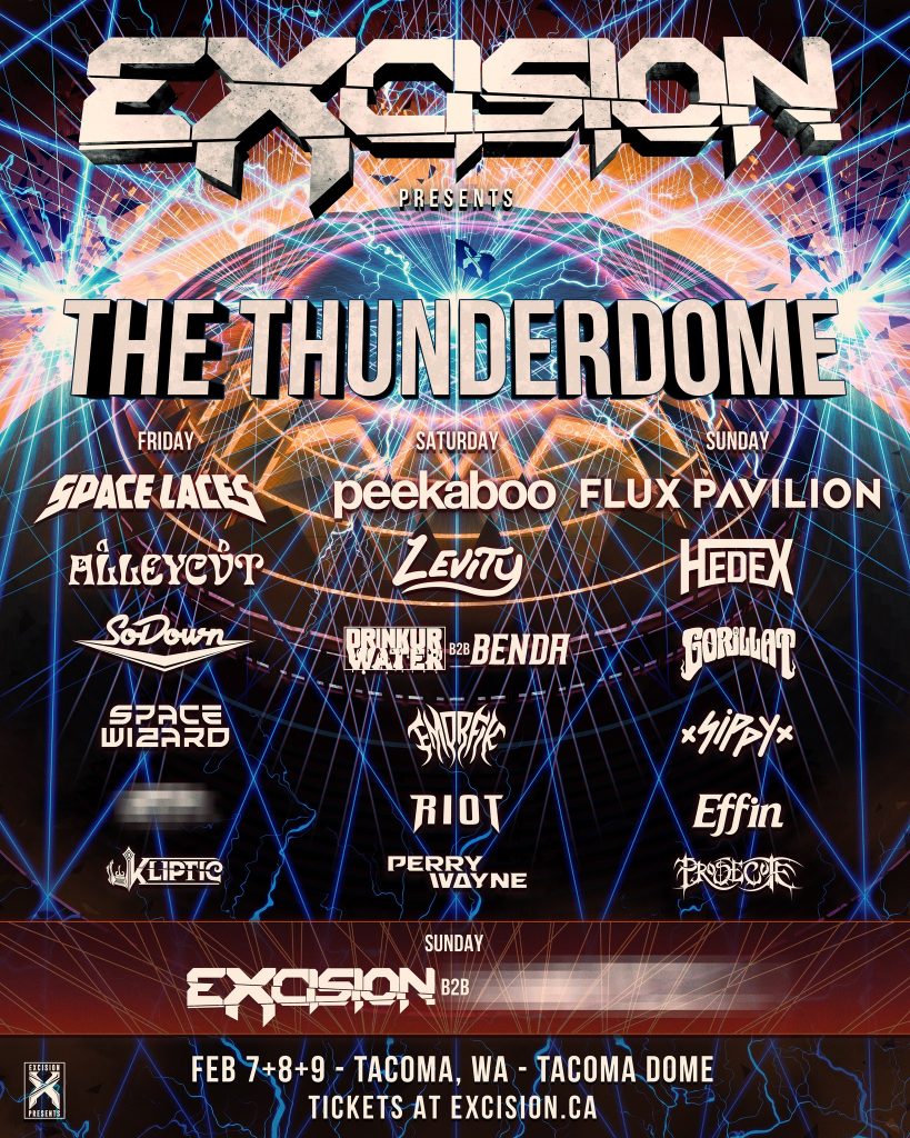 The Thunderdome lineup 2025 poster