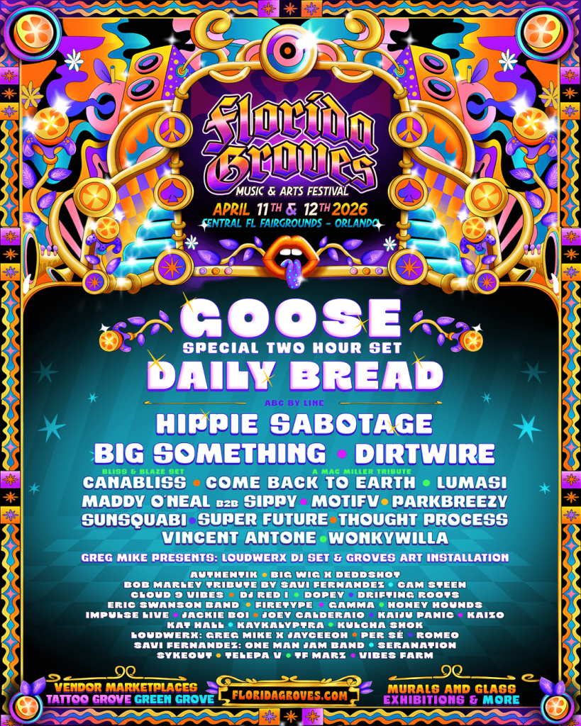 Florida Grove Festival 2026 lineup poster