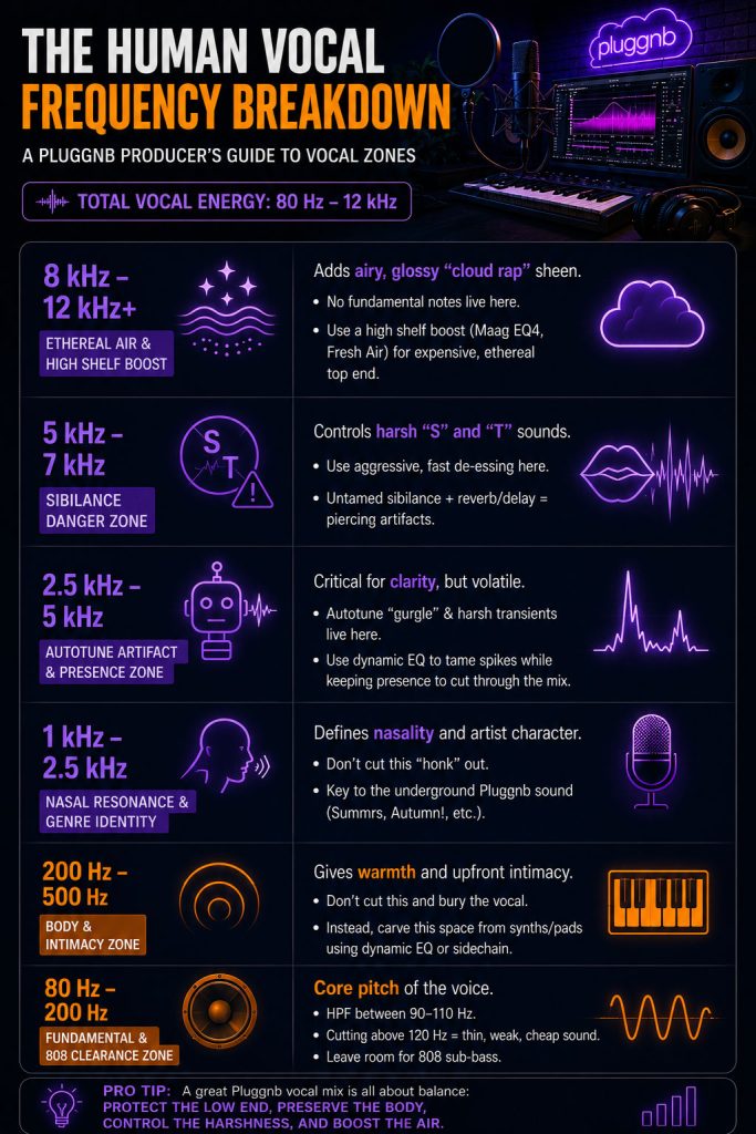 The Human Vocal Frequency Breakdown - Pluggnb Producers' Guide to Vocal Zones